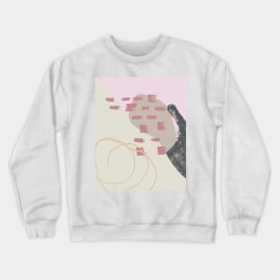 Pink Blush #shapeart #digitalart Crewneck Sweatshirt